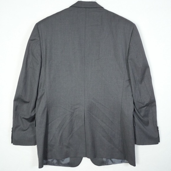 Brooks Brothers Blazer Men's Sz 42R Super 110s Worsted Wool Jacket Dark Charcoal - Picture 3 of 12